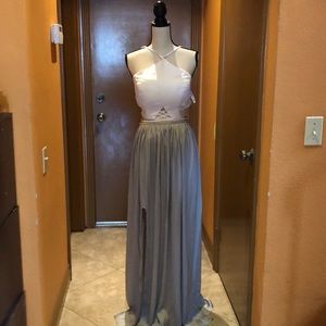 Custom made 2 piece prom dress